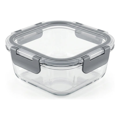 Pack De 3 Tupper Hermético Vidrio 520ml Vidrio