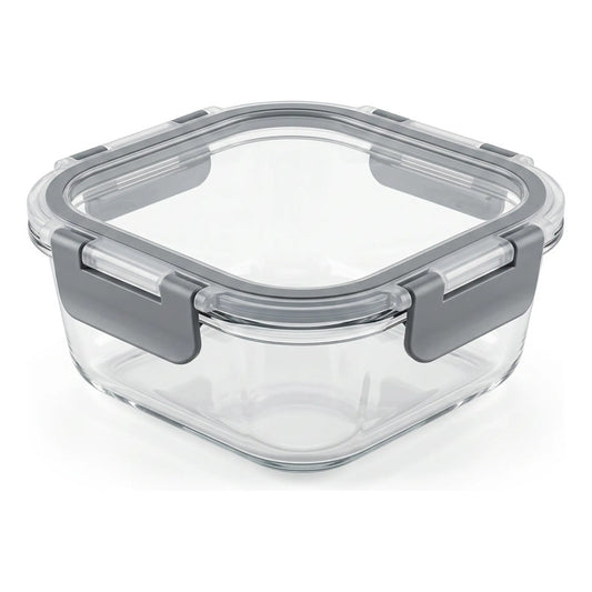 Pack De 3 Tupper Hermético Vidrio 520ml Vidrio