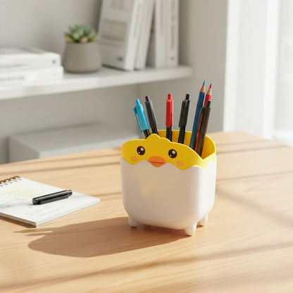 Pack 5 Porta Lapicero Para Escritorio Diseño Pollito 12cm