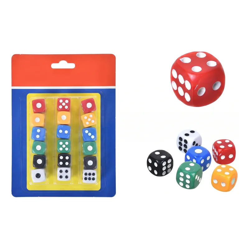 Pack De 18 Dados De Mesa Mixtos En Blíster Varios