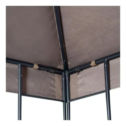 Toldo Pérgola Taupe Poliéster 300x300x275 Cm Taupe