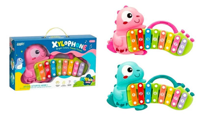 Xilófono Infantil Dinosaurio Musical Educativo 8 Notas