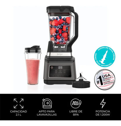 Licuadora Portátil Ninja Professional Plus Bn750 2.1 L Negra Y Plateada Negro/plateado