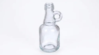 Pack 24 Mini Botella De Vidrio 100ml Con Asa Transparente