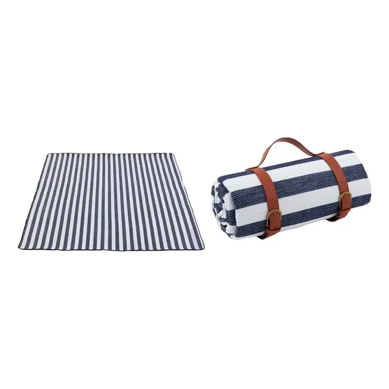 Manta Picnic Rayas Navy/blanco 130x150 Cm Variado