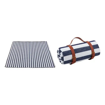 Manta Picnic Rayas Navy/blanco 130x150 Cm Variado