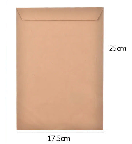 50 Sobres Marron Autocierre Rapido Tamaño A5 17x25cm Liso Marrón Liso