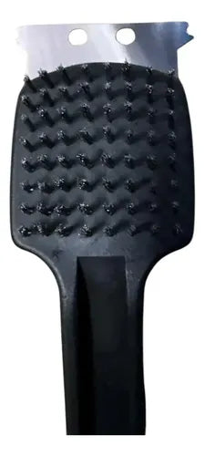 Escobilla Cepillo Para Limpiar Parrilla 2 En 1. Bbq 30cm Negro