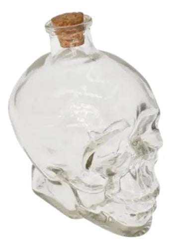 Pack 12 Botellas 180ml Diseño Calavera Generico Vidrio