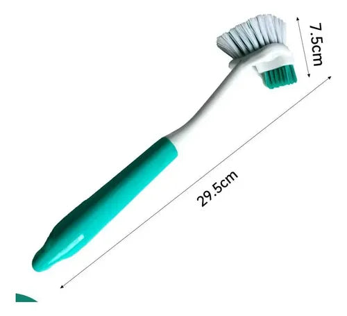 Cepillo Multiuso Para Cocina Baño Limpieza Escobilla Color Celeste