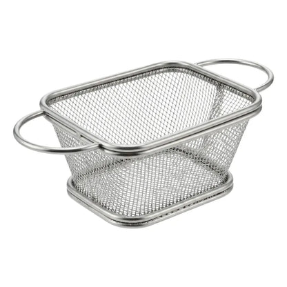 Canasto Canastillo Freidor Papas Fritas 9x10 Cm Cesta Metal