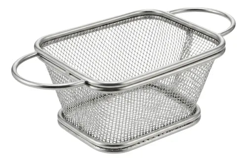 Canasto Canastillo Freidor Papas Fritas 9x10 Cm Cesta Metal