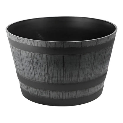 Macetero Look Barril 52×31cm Negro