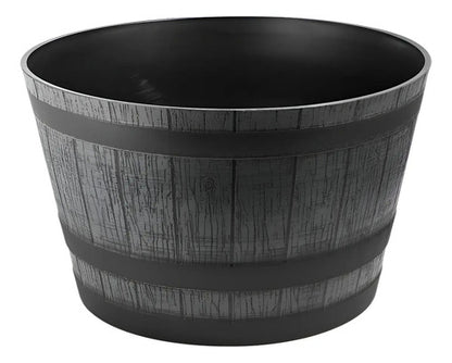 Macetero Look Barril 52×31cm Negro