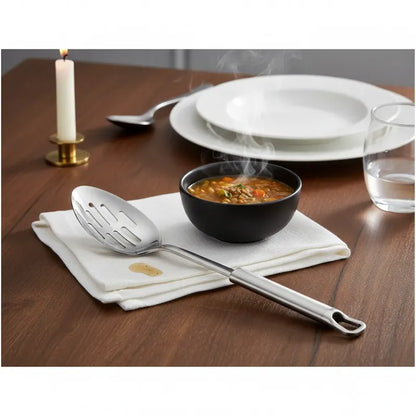 Cuchara Para Servir De Acero Inoxidable Cucharas Ranuradas Acero Inoxidable