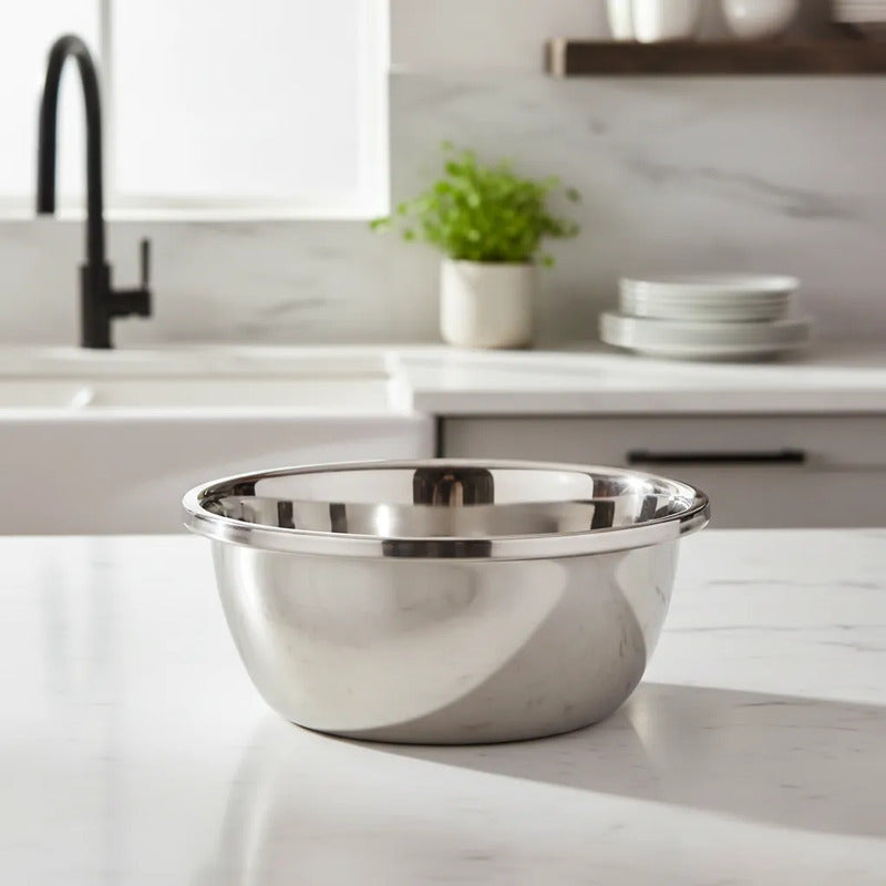 Bowl Tazón Profundo 40cm Acero Inoxidable Cocina Acero Inoxidable