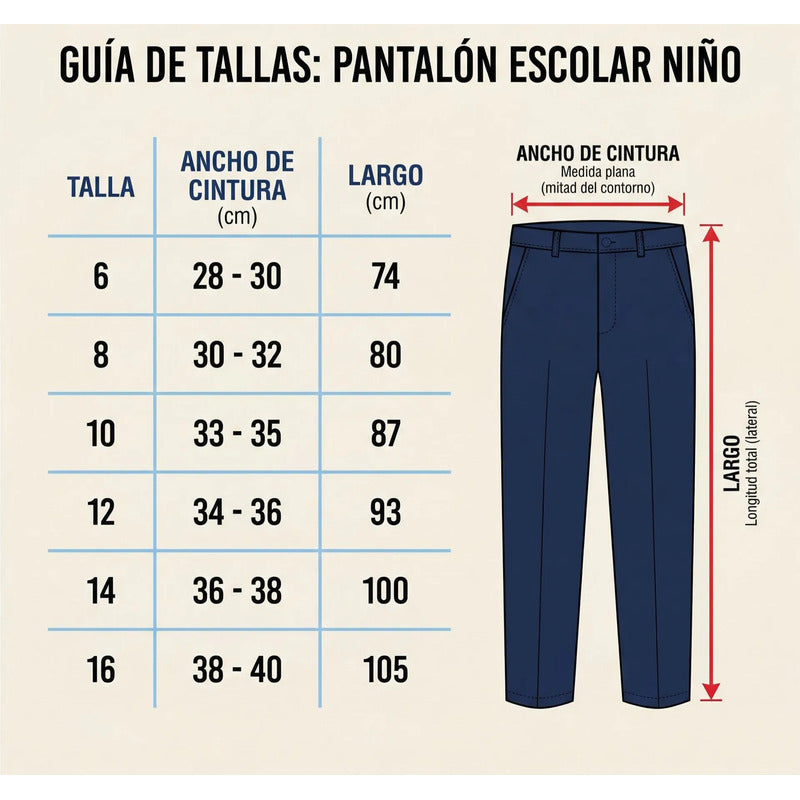 Pantalón Holley Escolar Niño Gris Lisa 16