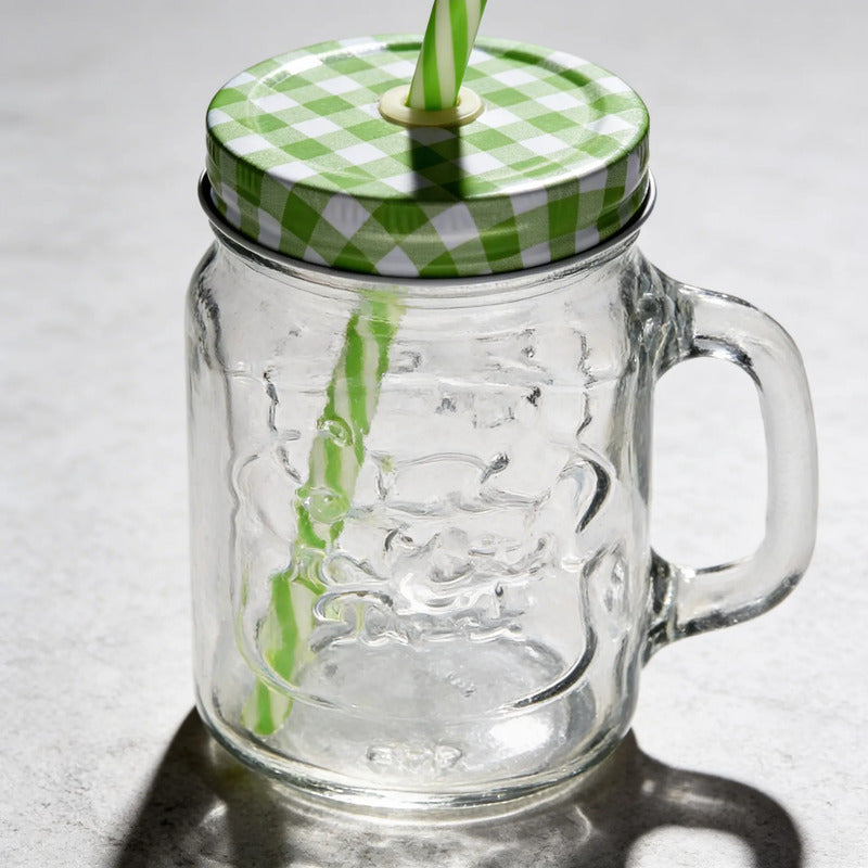 Pack 6 Vasos De Vidrio Letras Vidrio