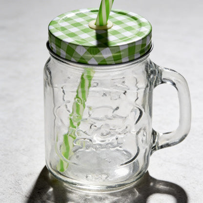 Pack 6 Vasos De Vidrio Letras Vidrio