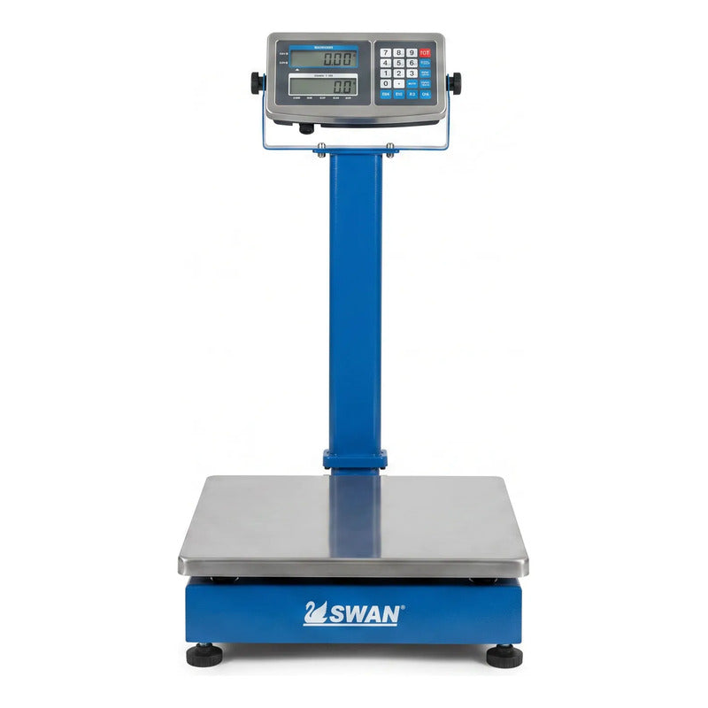 Báscula Eléctrica De Plataforma - Capacidad De 300 Kg Azul