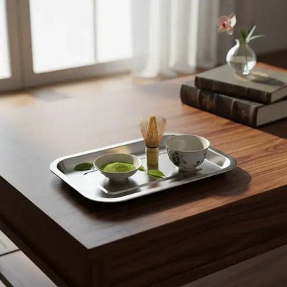 Pack 3 Bandeja De Acero Inoxidable 32 X 22 2cm Plateado