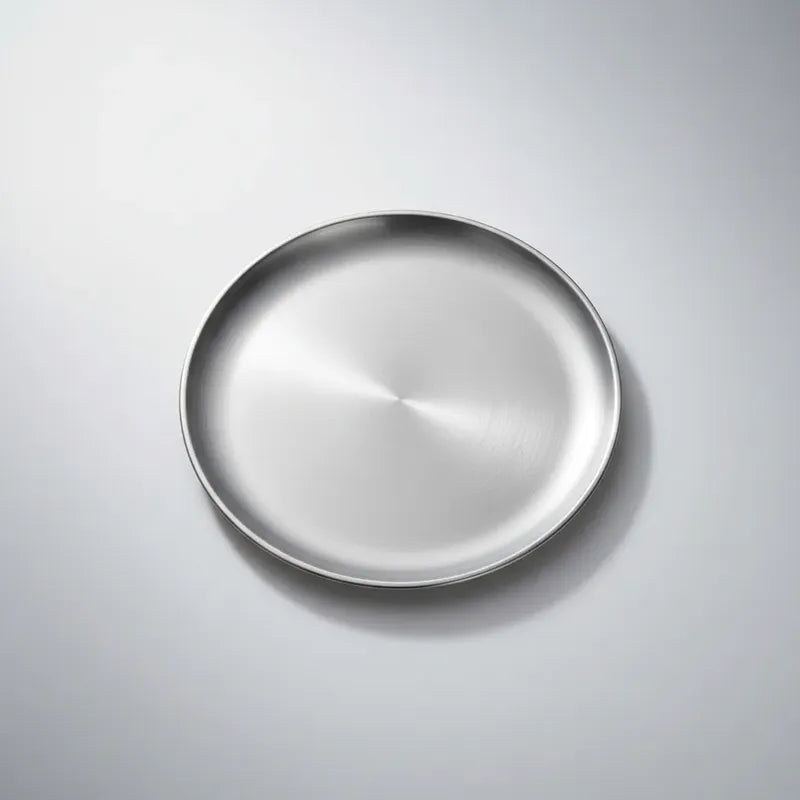Pack 4 Platos Acero Inoxidable 23cm Cocina Acero Inoxidable Plato