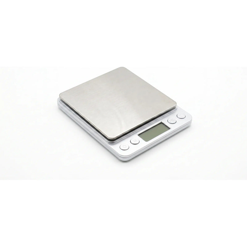Balanza Digital Gramera 2 Kg Alta Precision Plata / Blanco 2 Kg