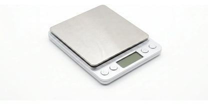 Balanza Digital Gramera 2 Kg Alta Precision Plata / Blanco 2 Kg