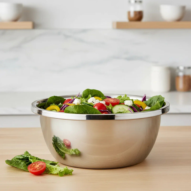 Bowl Tazón Profundo 28cm Acero Inoxidable Cocina Acero Inoxidable
