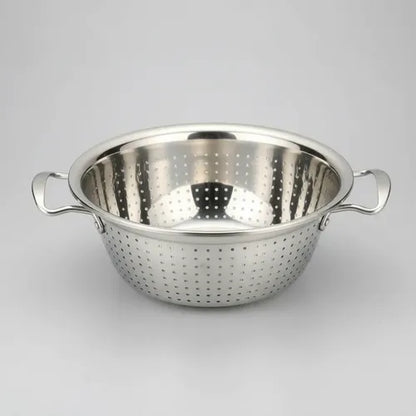 Colador Acero Inoxidable 34cm Verduras Fideos Cocina Acero Inoxidable