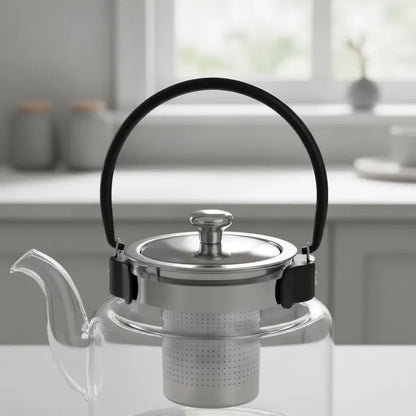 Tetera De 1.5l  Con Infusor De Acero Inoxidable Transparente