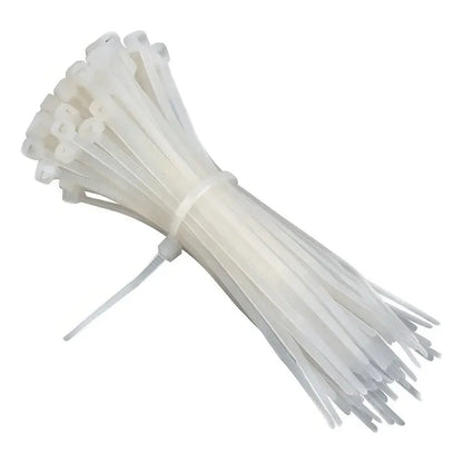 Amarra Plástica, Precintos Nylon 3.6mm X 200mm, 70 Unidades Blanco