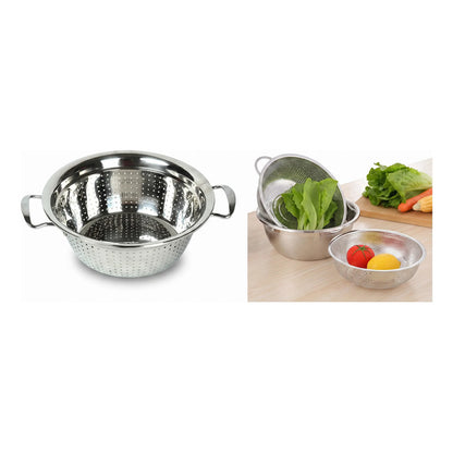 Colador Acero Inoxidable 26cm Verduras Fideos Cocina Acero Inoxidable