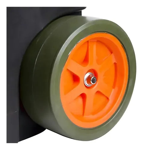 Caja De Herramientas Organizador 2ruedas 25pulgadas Bauker Verde