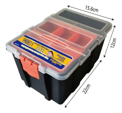 Caja Para Herramientas Pequeñas 22x15,6x12cm Negro