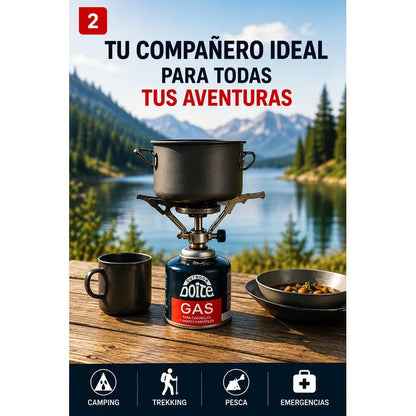Pack 4 Cartuchos Gas Doite 227 G Para Cocinilla Camping