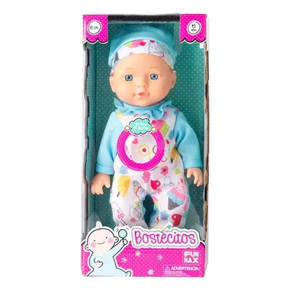 Muñeca Bostecitos Babydoll 4 Sonidos 30cm