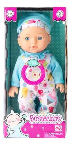 Muñeca Bostecitos Babydoll 4 Sonidos 30cm