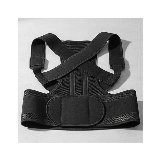 Faja Corrector Postura Espalda Corregidor Espalda Unisex Negro Estándar