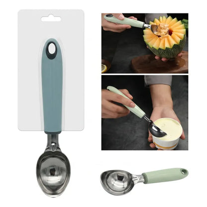 Cuchara Para Helado Acero Inoxidable Verde Menta