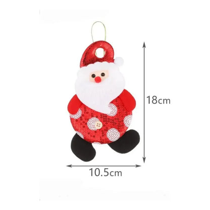Pack 4 Adornos Navideños De 18x10,5 Cm Rojo