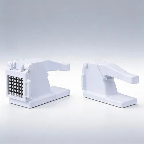 Cortador Picador De Papas Fritas Material Acero Inoxidable Blanco