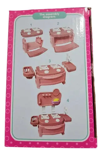 Set Chef De Cocina 20 Piezas Para Niñas Rosa
