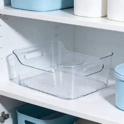Caja Organizadora Refrigerador 30 Cm Transparente Contenedor Transparente
