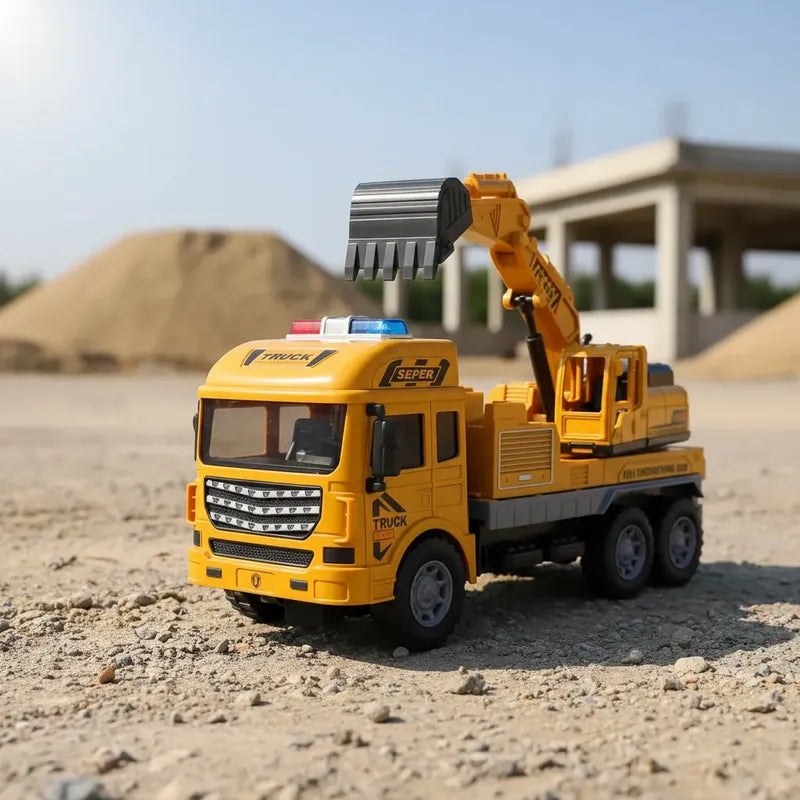 Juguete Camion Excavadora A Control Remoto Amarillo Camion Excavadora