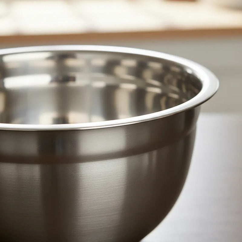 Bowl Profundo 26 Cm Acero Inoxidable Plateado