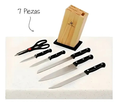 Juego Cuchillos Cocina Set Multipiezas + Color Platiado Platiado