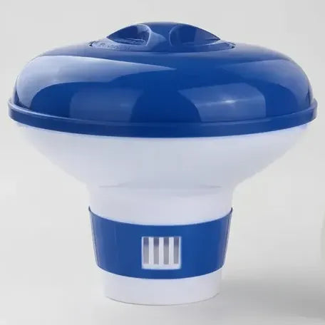 Dispensador De Cloro Para Piscina + Tabletas De Cloro 1 Kg Azul