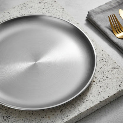 Pack 4 Platos Acero Inoxidable 17cm Cocina Acero Inoxidable Plato