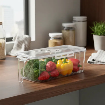 Caja Organizadora Para Refrigerador 9cmx28cmx9.5cm Transparente